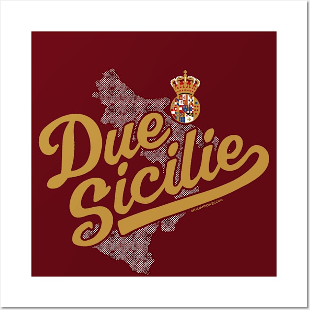 Due Sicilie Swish Wall Art by ItalianPowerStore